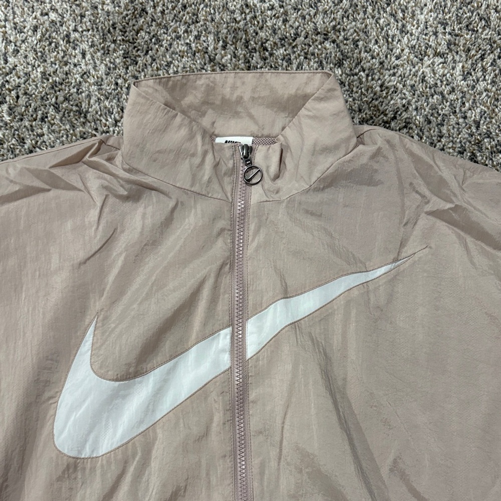 Nike Light Pink Windbreaker with White Logo Size S - Picture 4 of 8